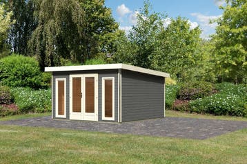 Tuinhuis Radeburg 3 Grijs 406 x 393 cm, Tuin en Terras, Nieuw