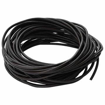 vidaXL Leren Koord 1 Donkerbruin Ø2,5 mm x 50 m Leer, Hobby en Vrije tijd, Verzenden, Nieuw