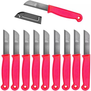Solingen Schilmesje – RVS – Glad – 16 cm met Blade Cov, Ophalen of Verzenden, Nieuw, Rvs of Chroom