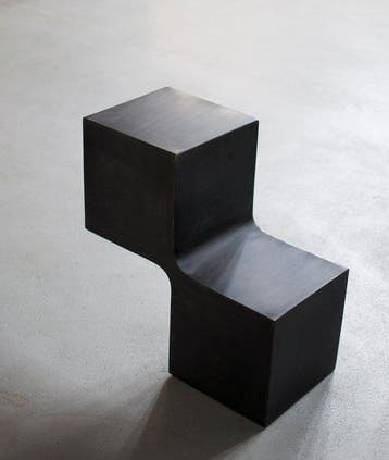 Pol Quadens - Salontafel - Staal - Zijkubussen