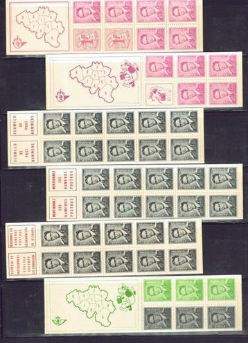 België 1969/1986 - De verzameling loketboekjes vanaf de B1, Gestempeld