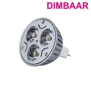 LED Spot Koel Wit - 3 Watt - MR16- Dimbaar, Huis en Inrichting, Ophalen of Verzenden, Nieuw, Overige materialen