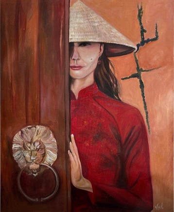 Hoàng Quoc Vinh (1981) - Regard discret 100 80 cm