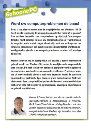 Computerbijbel voor Windows 10 9789082567922 Menno Schoone, Boeken, Verzenden, Zo goed als nieuw, Menno Schoone