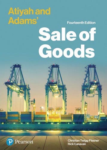 Atiyah and Adams Sale of Goods - Christian Twigg-Flesner, Verzenden, Zo goed als nieuw, Christian Twigg-Flesner