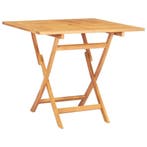 Massief houten tafel 76cm hoog | Laatste Stuk!, Tuin en Terras, Tuinsets en Loungesets, 4 zitplaatsen, Eettafel, Teakhout, Nieuw