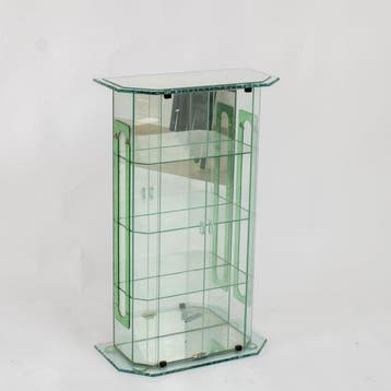 Vitrine - Dubbele deur met drie legplanken - Glas -