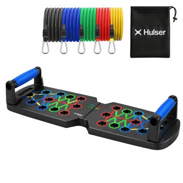 Push up bord - 14 in 1 - Met 10 weerstandsbanden, Verzenden, Nieuw, Buik, Push-up steun