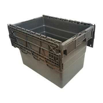 Distributiebak, 600x400x416 mm, euronorm, grijs kunststof,, Doe-het-zelf en Verbouw, Ophalen of Verzenden, Nieuw