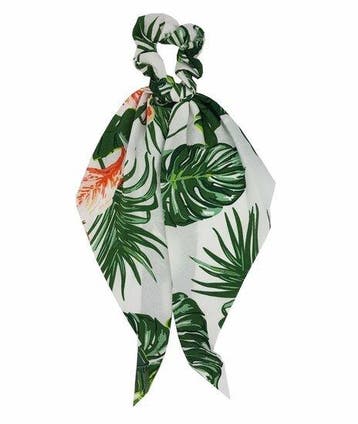 Haarelastiek Scrunchie – Jungle Print – 30cm Linten – Dunne, Nieuw