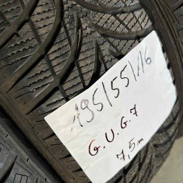 2 x Goodyear UltraGrip 7 195-55-16 Winterbanden 7,5mm, Auto-onderdelen, Banden en Velgen, Gebruikt, 16 inch, Band(en), Personenwagen