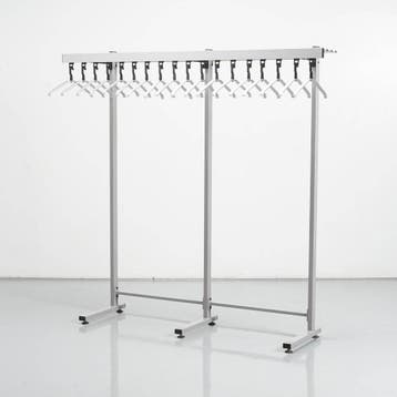 Garderobe Officenow - Aluminium - 177 x 180 cm - 17 hangers, Huis en Inrichting, Woonaccessoires | Kapstokken, Ophalen of Verzenden