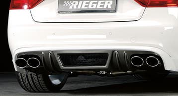 Rieger einddemper geschikt voor Audi A4/A5 (B8) 4-cilinder,, Verzenden, Nieuw, Audi