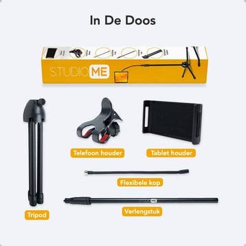 2dekans | Studio Me telefoon houder - 75 cm -  Zwart -, Ophalen of Verzenden, Zo goed als nieuw