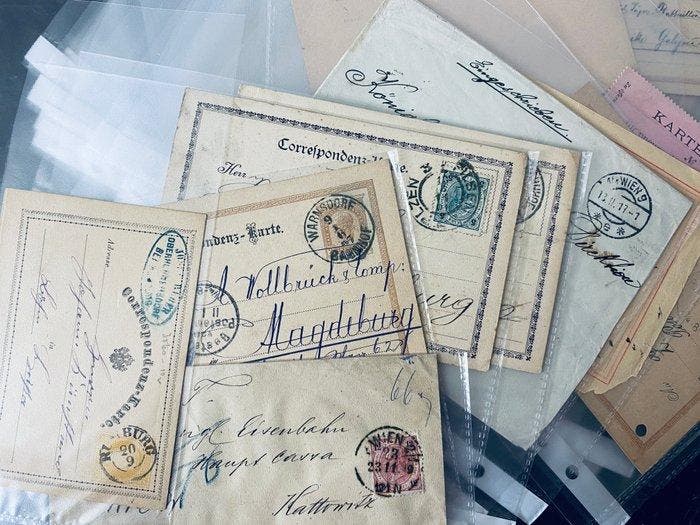 Oostenrijk 1870/1930 - Hongarije/Oostenrijk - Poststukken,, Postzegels en Munten, Postzegels | Europa | Overig