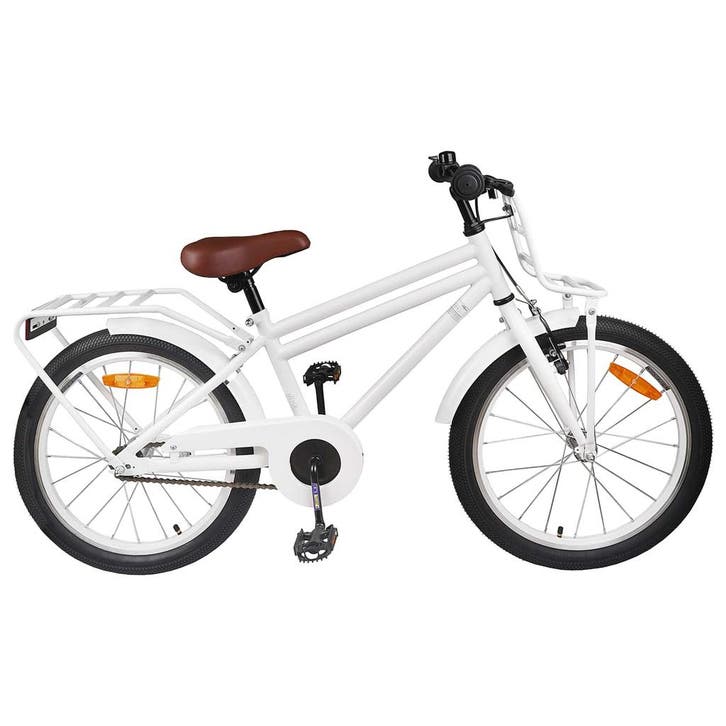vidaXL Kinderfiets 18 Inch voor 5-7 jaar Wit, Fietsen en Brommers, Fietsen | Racefietsen, Nieuw, Verzenden