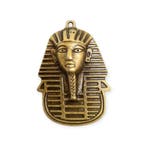Metalen bedel van het Egyptische Toetanckamon masker 34 x..., Ophalen of Verzenden, Nieuw, Bedel