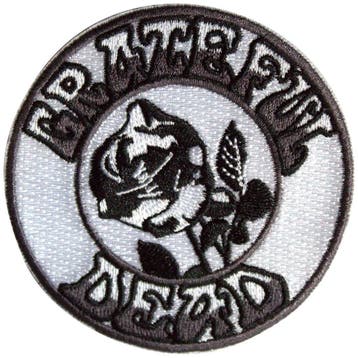 Grateful Dead - Black & White Rose - Patch off. merchandise, Ophalen of Verzenden, Nieuw, Kleding