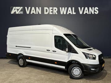 Ford Transit 2.0 TDCI 130pk L4H3 Fabrieksgarantie Jumbo Euro, Stof, Gebruikt, Wit, Dealer onderhouden