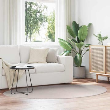 vidaXL Tapijt HUARTE Zand 140 x 200 cm Polyester, Verzenden, Nieuw, Bruin