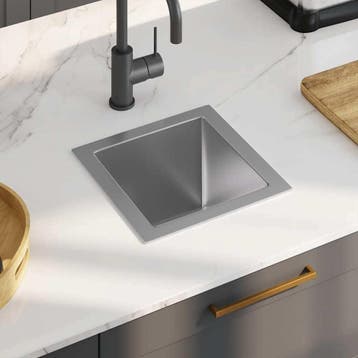 Gootsteen RVS 30x30cm | Retourdeal 34% Korting, Huis en Inrichting, Minder dan 50 cm, Ophalen of Verzenden, Zo goed als nieuw