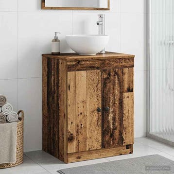 vidaXL Badkamerkast Oud hout 54 x 41 x 70 cm Bewerkt hout, Verzenden, Nieuw