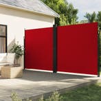 vidaXL Windscherm uittrekbaar 200x1000 cm rood, Verzenden, Nieuw