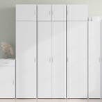vidaXL buffetkast 70x42,5x185 cm bewerkt hout wit, Minder dan 50 cm, Verzenden, Nieuw, Minder dan 100 cm