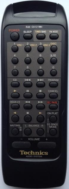 Afstandsbediening Technics RAK-CH121WH, Ophalen of Verzenden, Nieuw, Origineel