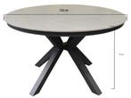 Samantha dining tuintafel 144xH75 cm rond antraciet, Ophalen of Verzenden, Nieuw