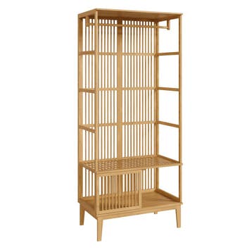 [en.casa] Halmeubel Vemb 185x80x45 cm bamboe, Verzenden, Nieuw