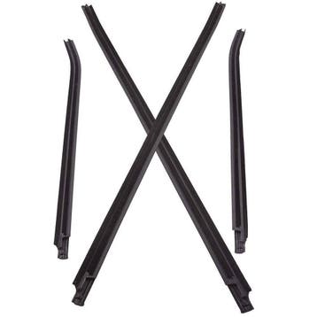 4 Window Glass Seals Buitenste Door Weather Strip geschik..., Verzenden, Nieuw, Toyota
