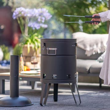 2-in-1 barbecue en vuurton - 51 x 46,5 x 126 cm, Verzenden, Nieuw