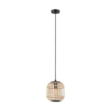 EGLO Bordesley Hanglamp - 1 lichts - Ø21cm. - E27 - bamboe,, Huis en Inrichting, Nieuw