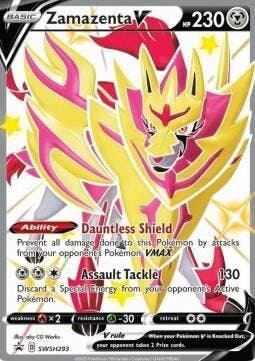 Zamazenta V swsh293 Sword&Shield Promo,s, Ophalen of Verzenden, Nieuw, Losse kaart, Foil
