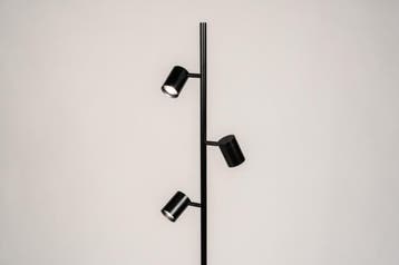 Rietveld Vloerlampen - Zwart - Metaal, Aluminium, Huis en Inrichting, Lampen | Vloerlampen, Verzenden, Nieuw