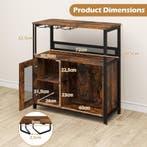 LIVSK Wijnbarschrank - Ruimte voor 9 flessen en 6 glazen - V, Huis en Inrichting, Woonaccessoires | Kisten, Verzenden, Nieuw