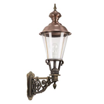 Buitenlamp Lindenberg L Brons Buitenverlichting, Verzenden, Nieuw, 50 tot 250 watt, Wandlamp