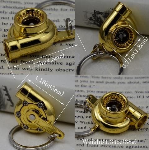 Sleutelhanger Turbo Gold (Sleutelhangers), Auto-onderdelen, Overige Auto-onderdelen, Nieuw, Verzenden