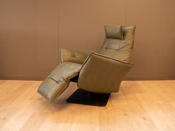 Relaxstoel Justin van Chill Line in leder met 25% KORTING!, Moderne relaxstoel Justin van Chill Line , Minder dan 75 cm, Metaal