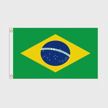 5x Braziliaanse Vlag 90x150cm - Nationale Vlag van de Federa, Verzenden, Nieuw