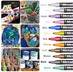 Viltstift Metalic marker watervast Fuchsia 3 mm per stuk, Ophalen of Verzenden, Nieuw