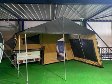 Gordigear Taiga tenttrailer | safari yellow, Caravans en Kamperen, Vouwwagens, Ophalen, Tot en met 3