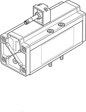 Festo 5/2 Monostabiele Lucht Magneetventiel Bouwgrootte 4, Verzenden, Nieuw