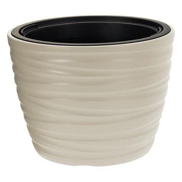Bloempot | Ecken & Kanten | Ø 37.5 x 28 cm, Tuin en Terras, Bloempotten, Verzenden, Nieuw
