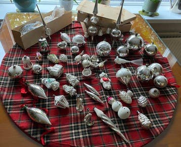 Kerstballen (50) - Glas - Antieke kerstballen, Nieuw