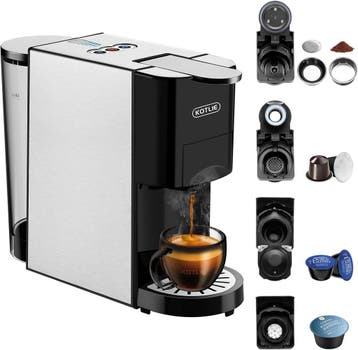 Espresso Apparaat RVS | Laatste Stuk! | 59% Korting, Koffiepads en cups, Koffiemachine, Ophalen of Verzenden, 1 kopje