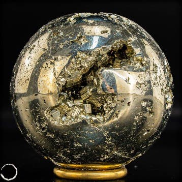 Grote natuurlijke gouden pyriet Sphere/ Druzen- 1474.75 g