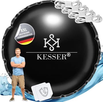 Zwembad kussen - Luchtkussen zwembad - 400 cm - Zwart - KESS, Verzenden, Zo goed als nieuw