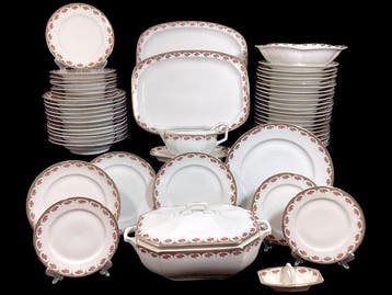 Tafelservies voor 12 (56) - Porselein - Liberty-stijl